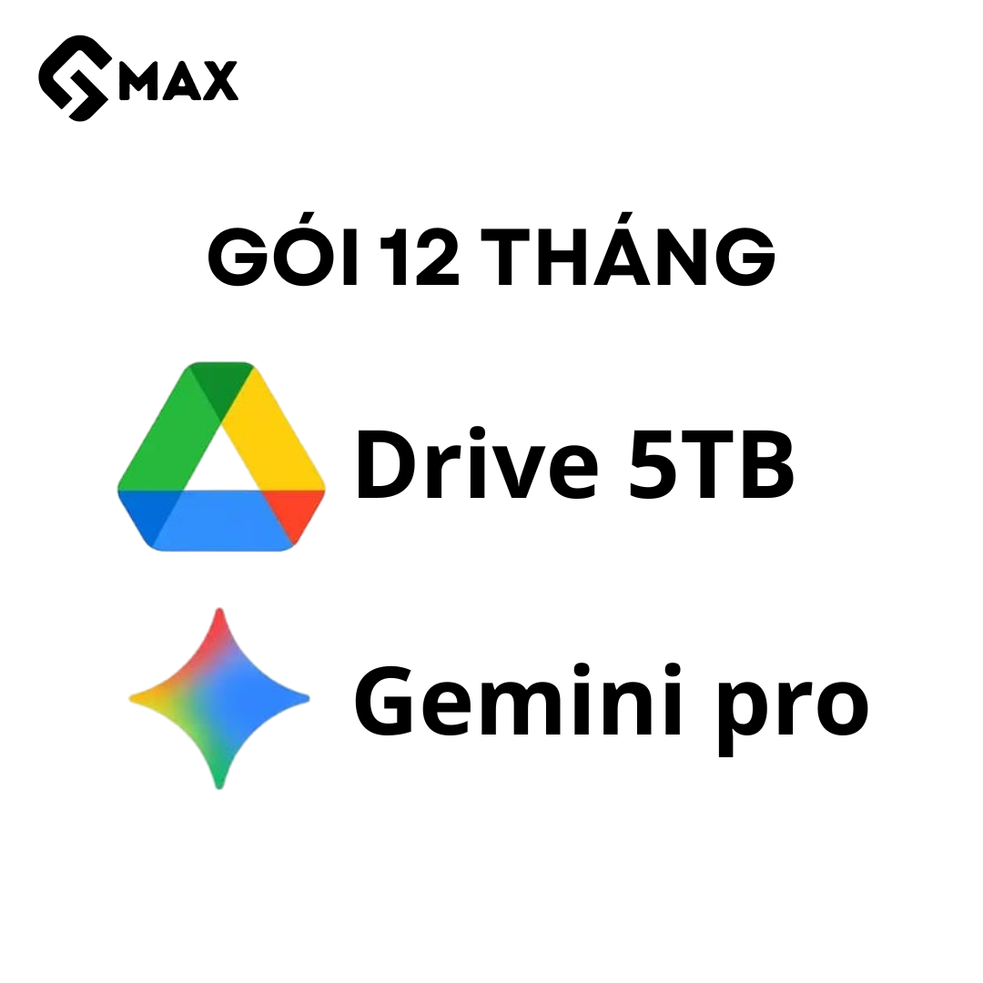 Google One 2TB + Gemini PRO 12 Tháng | Lưu Trữ Mạnh Mẽ + Video AI Chính Hãng
