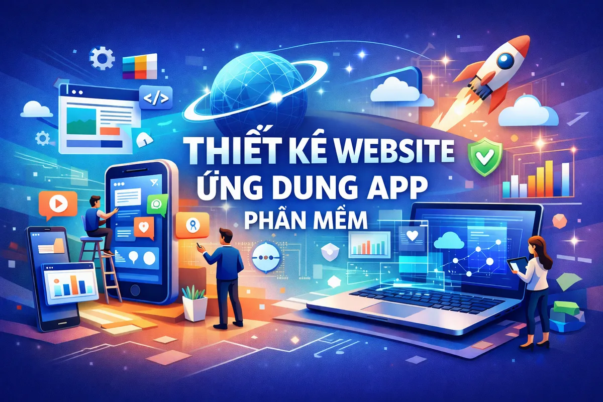 Thiết Kế Website & App 2020–2026, Nhận Code Theo Yêu Cầu, Chuẩn UI/UX, Tốc Độ Cao, Bảo Mật Tốt, Hỗ Trợ Ads & Tăng Trưởng Online